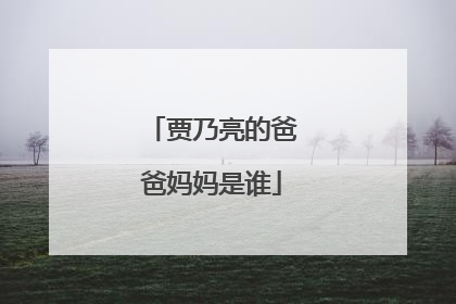 贾乃亮的爸爸妈妈是谁