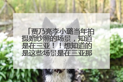 贾乃亮李小璐当年拍摄婚纱照的场景，知道是在三亚！！想知道的是这些场景是在三亚那些地方？？