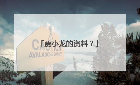 贾小龙的资料？