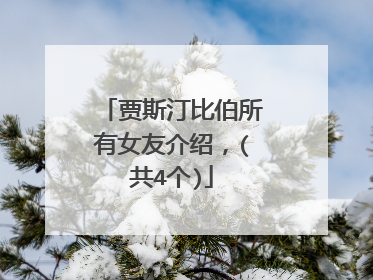 贾斯汀比伯所有女友介绍，(共4个)
