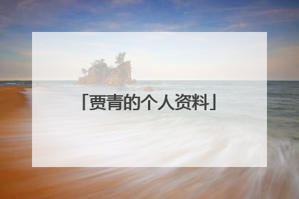 贾青的个人资料