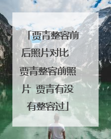 贾青整容前后照片对比 贾青整容前照片 贾青有没有整容过