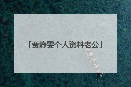 贾静雯个人资料老公