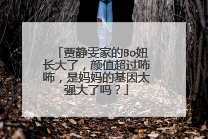 贾静雯家的Bo妞长大了,颜值超过咘咘,是妈妈的基因太强大了吗?