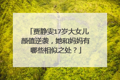 贾静雯17岁大女儿颜值逆袭，她和妈妈有哪些相似之处？
