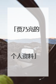 贾乃亮的个人资料