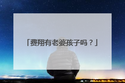 费翔有老婆孩子吗？