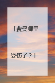 费曼哪里受伤了？