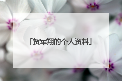 贺军翔的个人资料