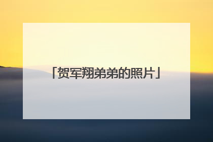 贺军翔弟弟的照片