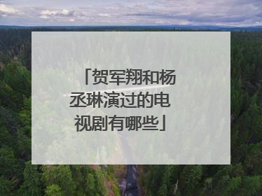 贺军翔和杨丞琳演过的电视剧有哪些
