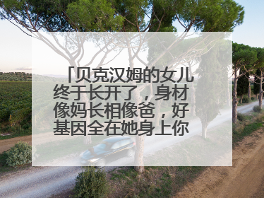 贝克汉姆的女儿终于长开了,身材像妈长相像爸,好基因全在她身上你认为呢?