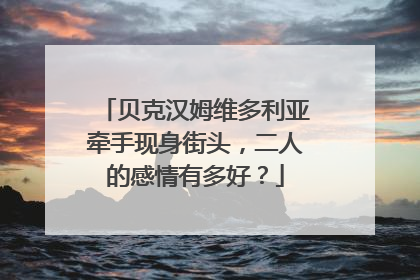 贝克汉姆维多利亚牵手现身街头,二人的感情有多好?