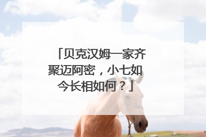 贝克汉姆一家齐聚迈阿密,小七如今长相如何?