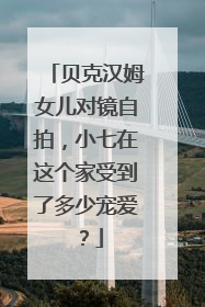 贝克汉姆女儿对镜自拍，小七在这个家受到了多少宠爱？