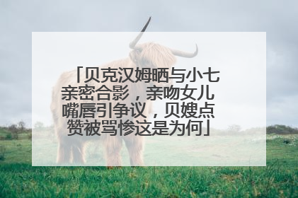 贝克汉姆晒与小七亲密合影，亲吻女儿嘴唇引争议，贝嫂点赞被骂惨这是为何