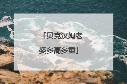 贝克汉姆老婆多高多重