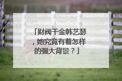 财阀千金韩艺瑟,她究竟有着怎样的强大背景?