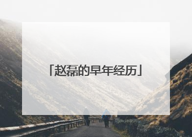 赵磊的早年经历