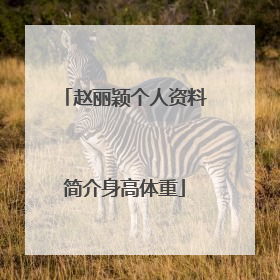 赵丽颖个人资料简介身高体重