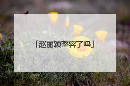 赵丽颖整容了吗