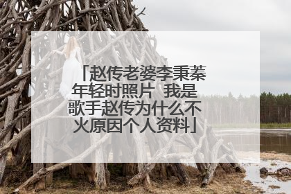 赵传老婆李秉蓁年轻时照片 我是歌手赵传为什么不火原因个人资料