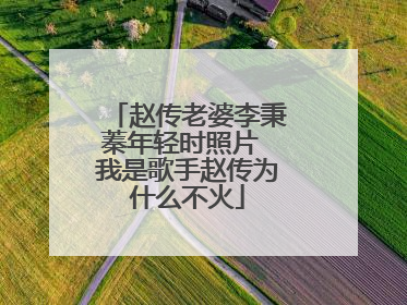 赵传老婆李秉蓁年轻时照片 我是歌手赵传为什么不火