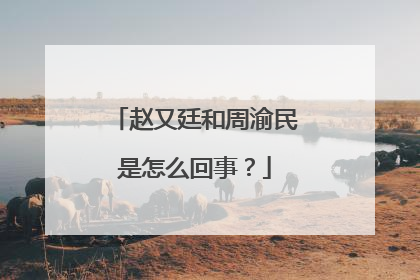 赵又廷和周渝民是怎么回事？