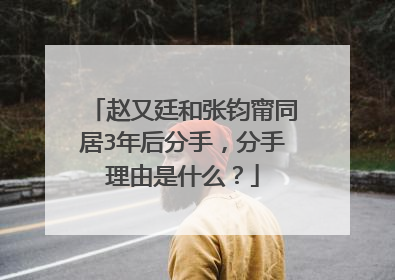 赵又廷和张钧甯同居3年后分手，分手理由是什么？