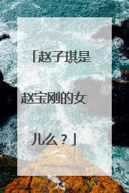 赵子琪是赵宝刚的女儿么?