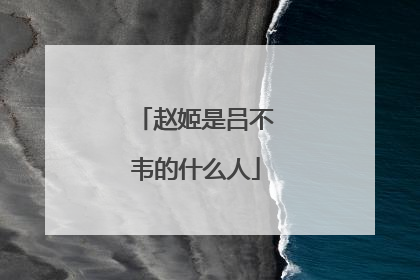 赵姬是吕不韦的什么人