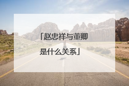 赵忠祥与董卿是什么关系