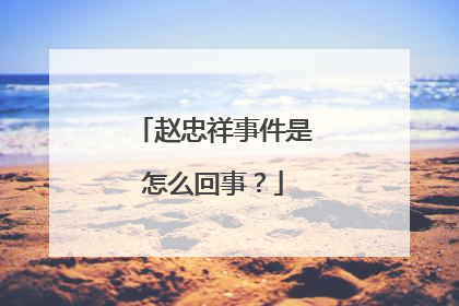 赵忠祥事件是怎么回事?