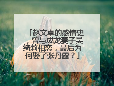 赵文卓的感情史,曾与成龙妻子吴绮莉相恋,最后为何娶了张丹露?