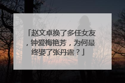 赵文卓换了多任女友,钟爱梅艳芳,为何最终娶了张丹露?