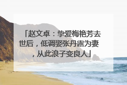 赵文卓：挚爱梅艳芳去世后，低调娶张丹露为妻，从此浪子变良人