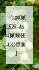 赵明明近况 赵明明现任老公是谁