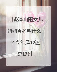 赵本山的女儿妞妞真名叫什么？今年是12还是17?