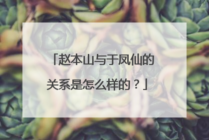 赵本山与于凤仙的关系是怎么样的？