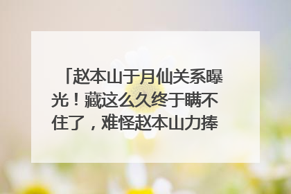 赵本山于月仙关系曝光!藏这么久终于瞒不住了,难怪赵本山力捧!怎么回事?