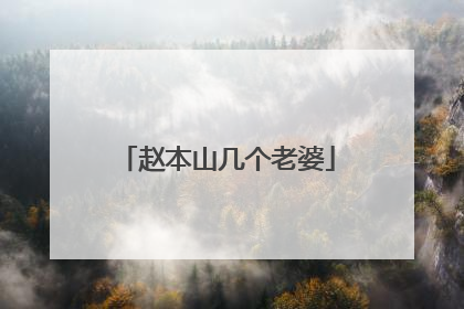 赵本山几个老婆