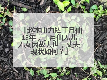 赵本山力捧于月仙15年，于月仙无儿无女因故去世，丈夫现状如何？