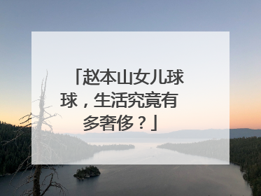 赵本山女儿球球,生活究竟有多奢侈?