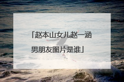 赵本山女儿赵一涵男朋友图片是谁