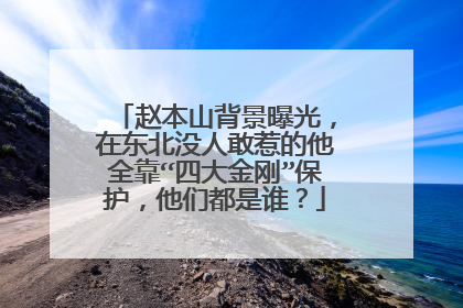 赵本山背景曝光,在东北没人敢惹的他全靠“四大金刚”保护,他们都是谁?