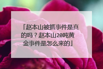 赵本山被抓事件是真的吗?赵本山20吨黄金事件是怎么来的