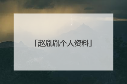 赵胤胤个人资料