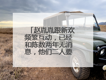 赵胤胤跟新欢频繁互动,已经和陈数两年无消息,他们二人要离婚了吗?