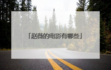 赵薇的电影有哪些