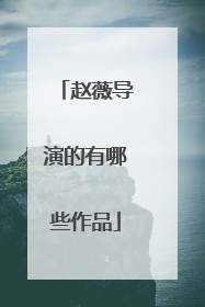 赵薇导演的有哪些作品